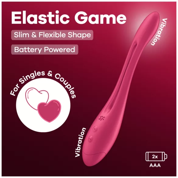 Satisfyer Elastic Game - Flexibler Paarvibrator (Pink)