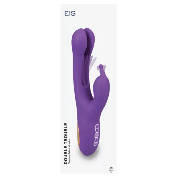 EIS Double Trouble - Zungen-Klitorisarm-Vibrator (Lila)