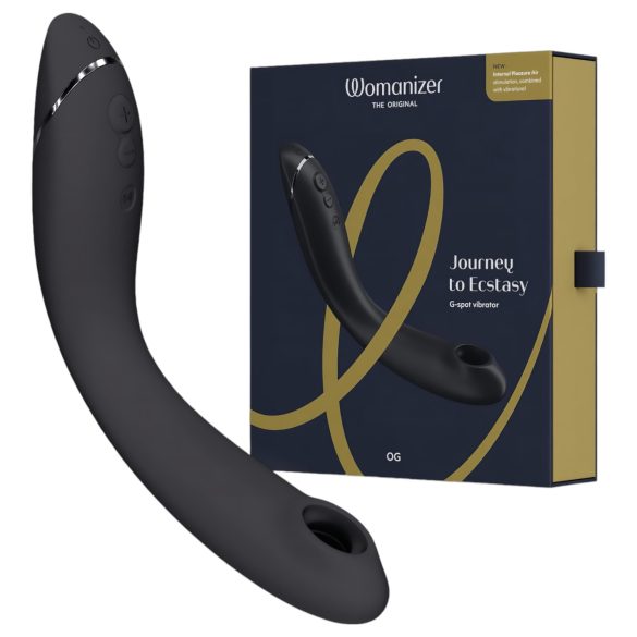 Womanizer OG - Wiederaufladbarer 2-in-1 Luftdruck-Vibrator (Schwarz)
