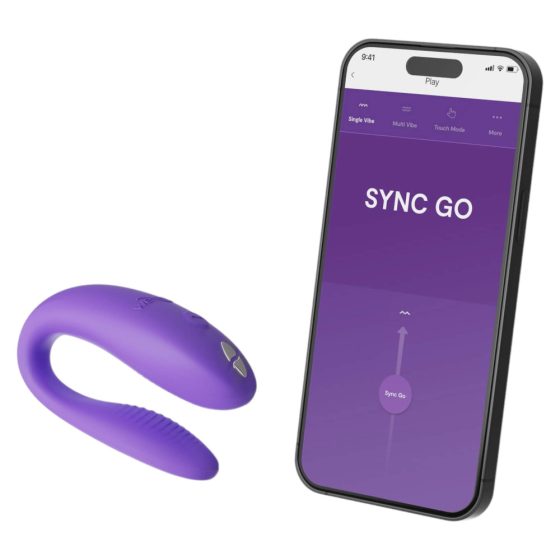 We-Vibe Sync Go - intelligenter, akkubetriebener Paarvibrator (lila)