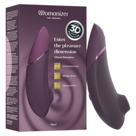 Womanizer Next - akkubetriebener, luftwellen Klitorisstimulator (lila)