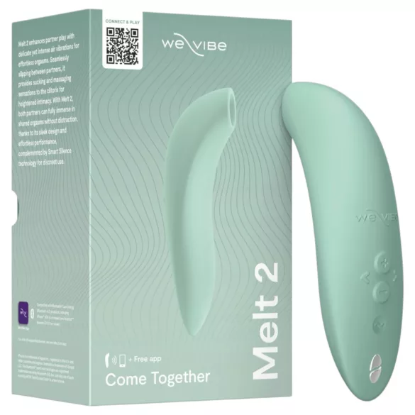 We-Vibe Melt 2 - App-gesteuerter Druckwellen-Klitorisstimulator (türkis)