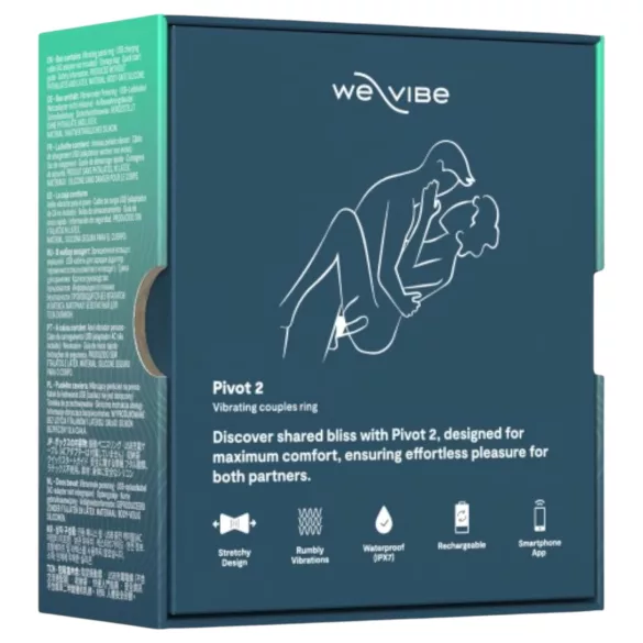 We-Vibe Pivot 2 - intelligenter vibrierender Penisring (blau)