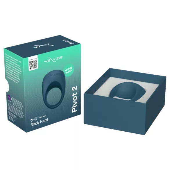 We-Vibe Pivot 2 - intelligenter vibrierender Penisring (blau)