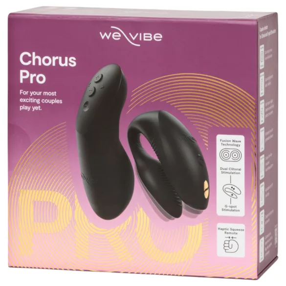 We-Vibe Chorus Pro - intelligenter, fernsteuerbarer Paarvibrator (Schwarz)