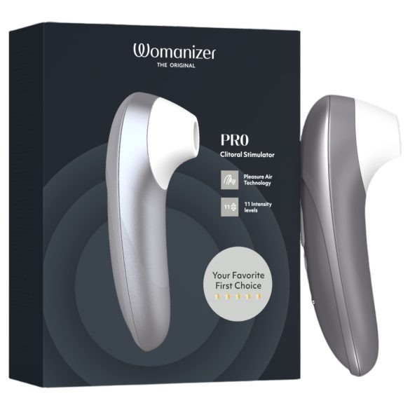Womanizer Pro - Luftwellen-Klitorisstimulator (grau)