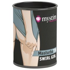 Mystim MasturbaTIN Swirl Girl - welliger Masturbator (weiß)