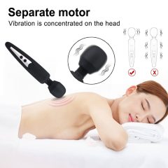   Mrow - akkubetriebener, wasserdichter Massage-Vibrator (Schwarz)