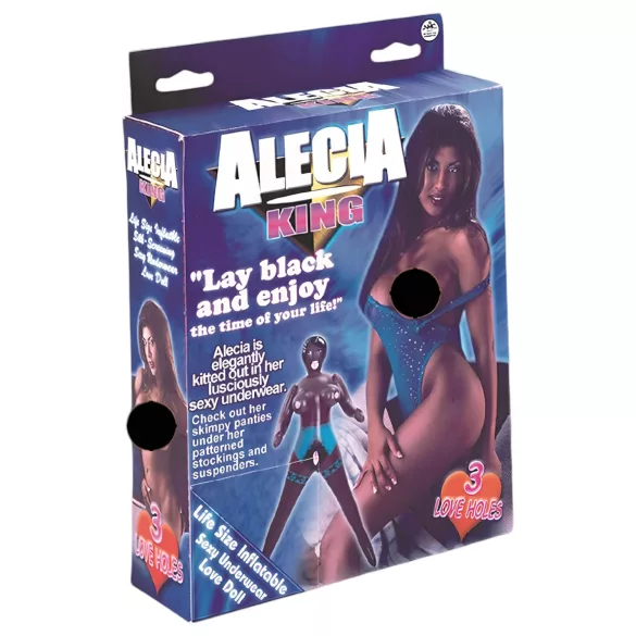 NMC Alecia King - lebensechte aufblasbare Gummipuppe (brünett)