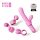 Magic Stick - Vibrator mit Wechselaufsätzen (Pink)