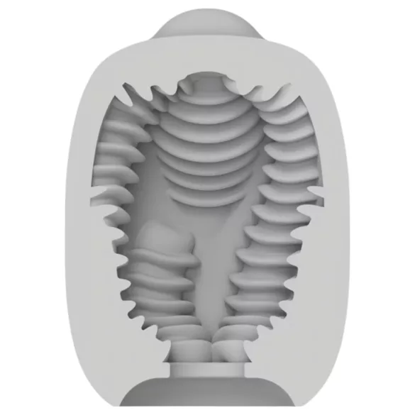 VIBEGGS Twisty Tongues - Vibro Ei Masturbator (Weiß)