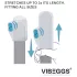 VIBEGGS Twisty Tongues - Vibro Ei Masturbator (Weiß)