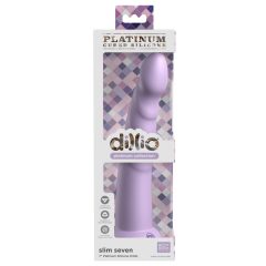   Dillio Slim Seven - Saugfuß-geformter Stimulationsdildo (20cm) - lila