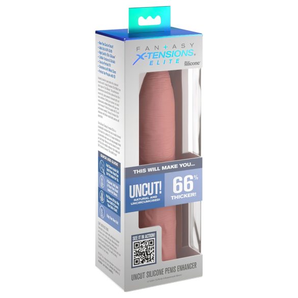 X-TENSION Elite – Ansprechender, dehnbarer Penis-Mantel (hautfarben)
