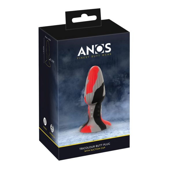 ANOS - Bunter Silikon Analplug