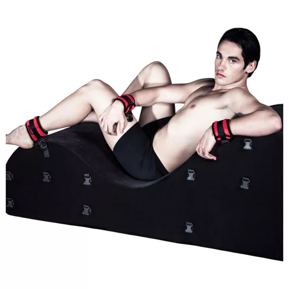Liberator Black Label Esse - variables 3-teiliges Tantra-Sofa (schwarz)