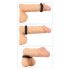 You2Toys 4in1 - Penis- und Hodenring-Set (natur-schwarz)