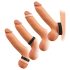 You2Toys 4in1 - Penis- und Hodenring-Set (natur-schwarz)