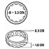 You2Toys 4in1 - Penis- und Hodenring-Set (natur-schwarz)