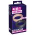 You2Toys 4in1 - Penis- und Hodenring-Set (natur-schwarz)