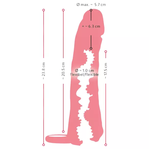 Nature Skin - 2in1 Vagina & Penismantel - 23cm (Natur)