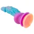 Beasty Cocks - außerirdischer Silikon-Dildo (blau-orange)