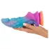 Beasty Cocks - außerirdischer Silikon-Dildo (blau-orange)