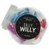 Silly Willy - Haft-Silikondildo - 12 Stk (bunt)