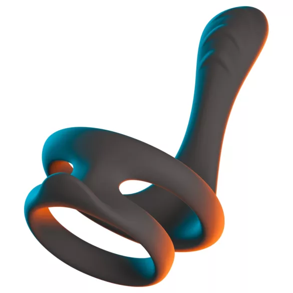 Erecto - Penis- und Hodenring (schwarz)