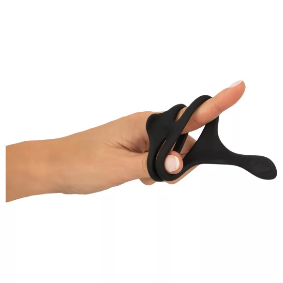 Erecto - Penis- und Hodenring (schwarz)