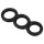 Erecto - Triple Penisring (Schwarz)