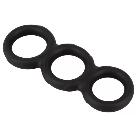 Erecto - Triple Penisring (Schwarz)