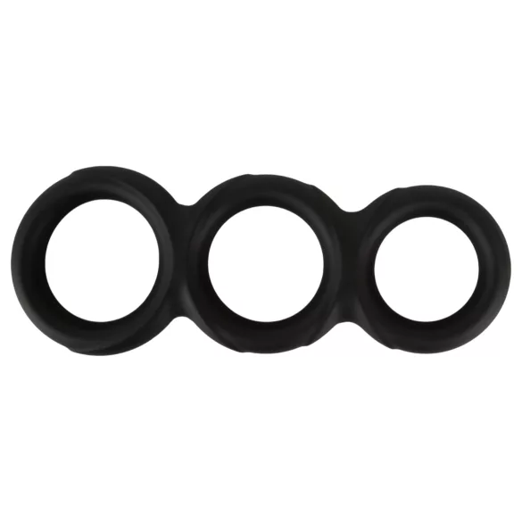 Erecto - Triple Penisring (Schwarz)