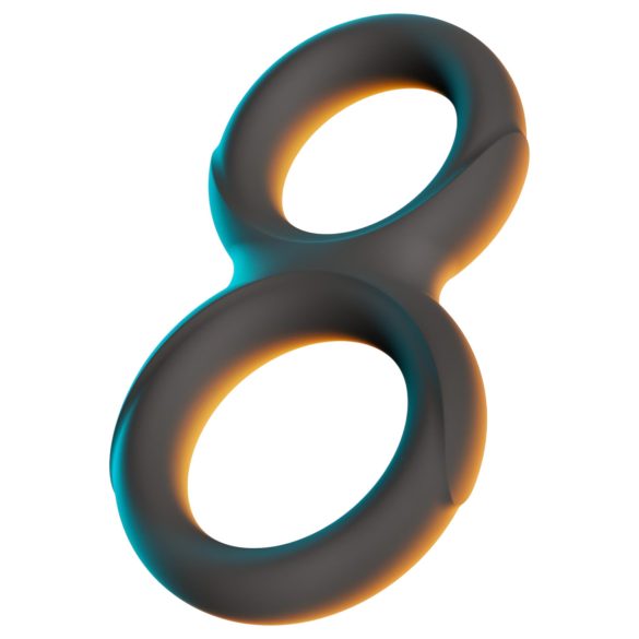 Erecto - Doppelte Penisringe (schwarz)