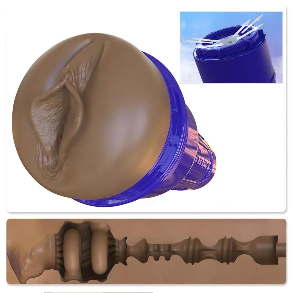 Fleshlight Boost Bang - realistische braune Masturbator-Vagina