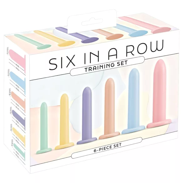 Six in a Row - Dildo-Trainerset - 6-teilig (bunt)