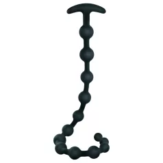 Black Velvet - Perlen Anal-Dildo (schwarz)