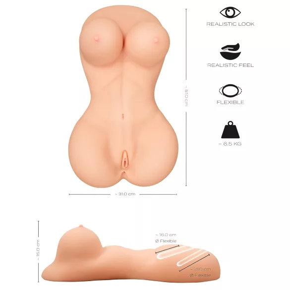 Realistixxx weiblicher Torso - realistisch Masturbator