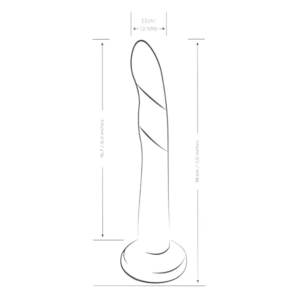 ROMP Dizi - Flexibles Silikon-Dildo (Pink-Orange)