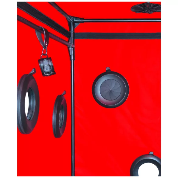 Secretdome - BDSM Kabine mit Öffnungen (schwarz)