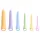 You2Toys Six in a Row 2.0 - 6-teiliges Silikon-Dildo- und Dilator-Set (bunt)