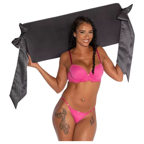 Liberator - Sexkissen mit Satin-Fesselband (schwarz)