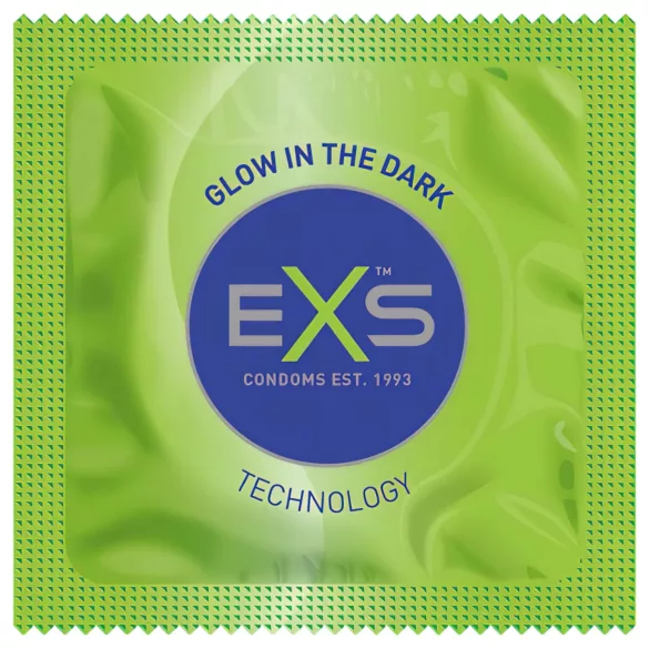EXS Glow - im Dunkeln leuchtendes Latexkondom (100 Stk.)