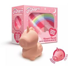   Unihorn Heart Throb - wiederaufladbarer, wasserdichter Einhorn-Klitoris-Stimulator (rosa)