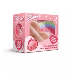  Unihorn Heart Throb - wiederaufladbarer, wasserdichter Einhorn-Klitoris-Stimulator (rosa)