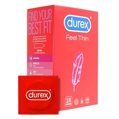 Durex Feel Thin - Realitätsnahe Gefühl Kondome (18 Stück)