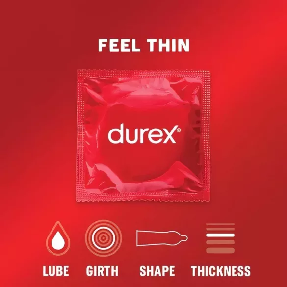 Durex Feel Thin - Natürliche Gefühle Kondome (18 Stk.)