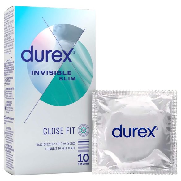 Durex Invisible Slim - Dünnes Kondom (10 Stk)
