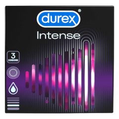 Durex Intense - gerippte und gepunktete Kondome (3er Pack) -