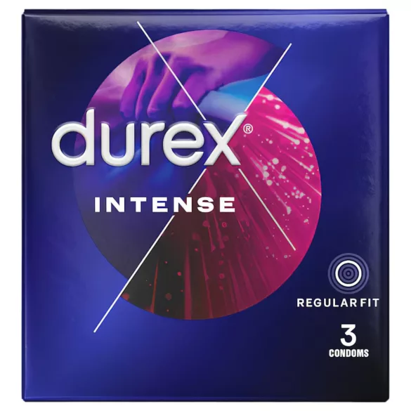 Durex Intense - geripptes und genopptes Kondom (3 Stk.)